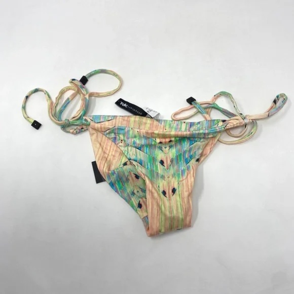 Tavik Womens Jax Reversible Perforated Mini BOTTOM ONLY in Acid Size XS - Picture 4 of 9